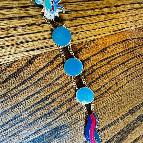 Disney Chinese NY Vintage Blue and Gold articulated Dragon pin - Picture 4 of 8
